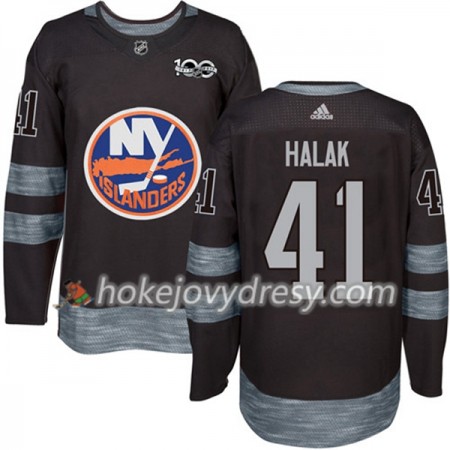 Pánské Hokejový Dres New York Islanders Jaroslav Halak 41 1917-2017 100th Anniversary Adidas Černá Authentic